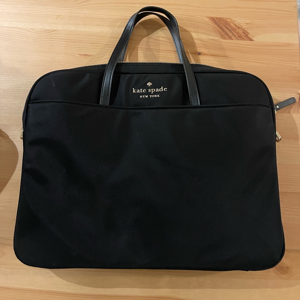 Black Kate Spade Nylon Laptop Case